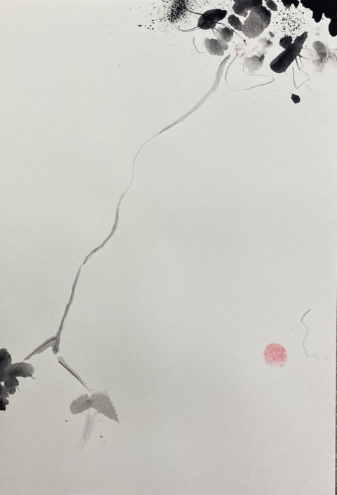 Croquis No 36,d’après Chu Ta, 2023, techniques mixtes: p, cm 29,7 x 21, jpg