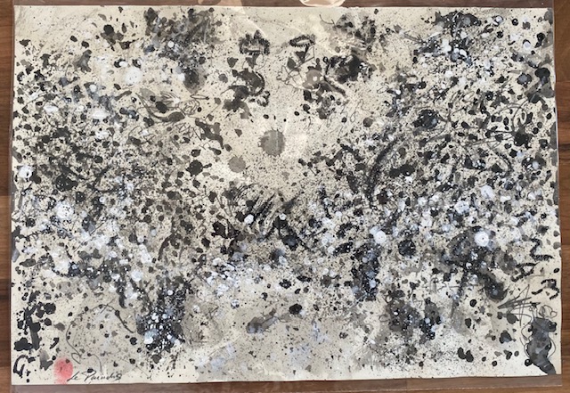 Sans titre, d’après Le Paradis du Tintoret, 2025, techniques mixtes / papier, cm 29,7 x 42 Sans titre, d'après Le Paradis du Tintoret, 2025, techniques mixtes / papier, cm 29,7 x 42