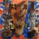 Caduti, 2025, cire, tempera et huile / toile, cm 18 x 18